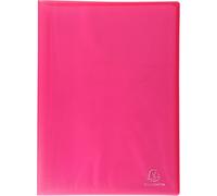 Exacompta 85360E, Puerta Documentos A4, Chromaline Translúcido, Rojo, Pack de 4 Puerta Documentos con 30 Fundas