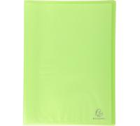 Exacompta 85360E, Puerta Documentos A4, Chromaline Translúcido, Verde, Pack de 4 Puerta Documentos con 30 Fundas