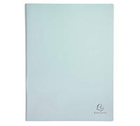 Exacompta 88460E - Portadocumentos AQUAREL (polipropileno mate y opaco con fundas interiores lisas de alta transparencia, 40 fundas y 80 vistas), color azul coral, morado y verde