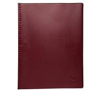 Exacompta 88525E - Carpeta de 50 fundas, A4, color burdeos