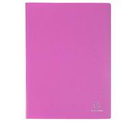 Exacompta 88527E Opak - Portadocumentos (A4, polipropileno, opaco, con fundas interiores lisas de alta transparencia, 50 fundas y 100 vistas), color rosa