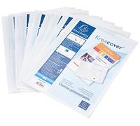 Exacompta - Árbitro. -Nº 43008E - Carpetas de presentación Kreacover - fabricadas en polipropileno blando - con bolsa de cristal transparente para personalizar el primer sobre - color blanco