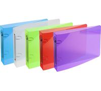 Exacompta, archivador de fichas Bristol, formato 125x200 mm, 2 anillas de 25 mm, de polipropileno, surtido, modelo 51099E