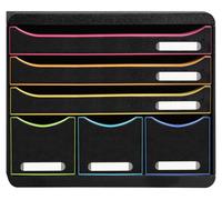 Exacompta, archivador modular Storebox con 6 cajones, color /estampado a cuadros, modelo 306914D