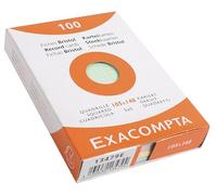 Exacompta Bristol - Tarjeta de registro, Cuadrícula (5x5), A6, paquete de 100 tarjetas, Cuadrícula (5x5), Surtido, A6, paquete de 100 tarjetas