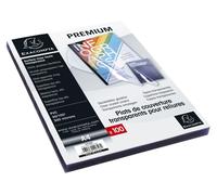 Exacompta: Caja de 100 fundas de PVC para encuadernar, tamaño A4, 30x100 mm, transparentes, modelo 42746E