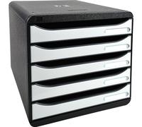 EXACOMPTA, caja de almacenamiento con cajones BIG-BOX PLUS, 5 cajones, color blanco