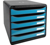 EXACOMPTA, caja de cajones BIG-BOX PLUS, 5 cajones, color turquesa