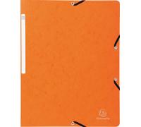 Exacompta, carpeta de 50 hojas con goma elástica, sin solapa, 355 g/m², formato A4, color naranja, modelo 55414E