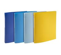 EXACOMPTA Carpeta de Anillas Bee Blue PP A4+ 4 Anillas 15mm Surtido (Set de 20)