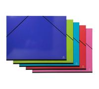 EXACOMPTA Carpeta de Dibujo Iderama® de Cartón con Gomas sin Solapas, 52x72cm, Surtidas (Set de 5)
