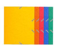 EXACOMPTA Carpeta de Gomas y Solapas Cartón A5 Surtida (Set de 25)