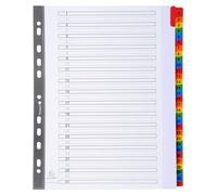 Exacompta, divisores impresos con números, 10 unidades, gramaje 160g, formato A4, color blanco, modelo 4131E
