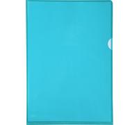 Exacompta: Estuche de cartón con 100 fundas de PVC con esquinas reforzadas, tamaño A4, color verde, modelo 661295E
