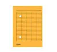 Exacompta FALKEN Ref 80004203001F - Archivadores de circulación, A4, 210 x 297 mm, papel manila reciclado de 250 g/m², 2 agujeros, 100 unidades, color amarillo