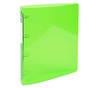 Exacompta Iderama 51771e archivador de polipropileno transparente (4 anillos de 3 cm ancho de 4 cm 32 x 26,8 cm) protectora, color Vert anis