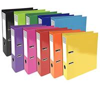Exacompta Iderama - Archivador de palanca (A4, 70 mm, colores surtidos, 10 unidades)