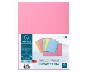 Exacompta Jura, tamaño 250, 24 cm, 32 cm, color rosa