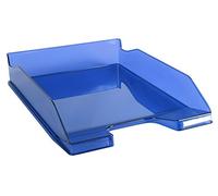 Exacompta Linicolor - Bandeja de correo, color azul real transparente glossy