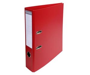 Exacompta lot de 3 classeurs à levier pvc a4 d70mm premium rouge