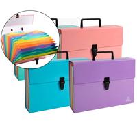 Carpeta clasificadoras fuelle Exacompta folio de cartón de color surtidos