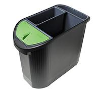 Exacompta Modern'line - Papelera ecológica, color negro-gris