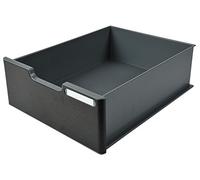 Exacompta Modulodoc Ecoblack - Cajón con frontal y porta-etiqueta, 110 mm, color negro