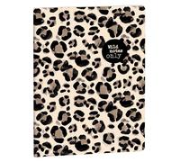 Exacompta Notebook (cuaderno) Roar 15 x 21 cm, 64 páginas rayadas, color blanco - Leo oscuro