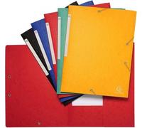 EXACOMPTA Pack de 25 carpetas Scotten A4 con gomas y solapas colores surtidos
