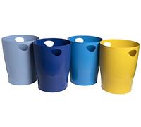 Exacompta Pack de 8 Papeleras ECOBIN BeeBlue Surtidos