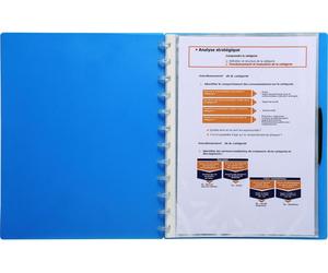 Exacompta, paquete de 20 fundas transparentes de polipropileno (PP), tamaño A4, para recargas, modelo 56270E