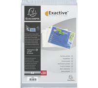Exacompta, paquete de 5 sobres con 20 fundas perforadas horizontales de polipropileno, modelo 5734E