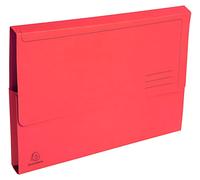Exacompta: paquete de 50 carpetas con solapa. Carpeta de cartón reciclado, tamaño A4, colección Forever, color rojo