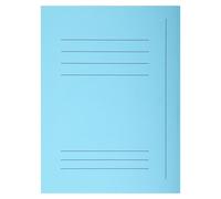 Exacompta, paquete de 50 fundas para documentos impresas, con 3 solapas, modelo SUPER 210, tamaño 24x32 cm, color azul claro, referencia 235006E