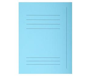 Exacompta, paquete de 50 fundas para documentos impresas, con 3 solapas, modelo SUPER 210, tamaño 24x32 cm, color azul claro, referencia 235006E