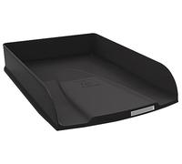 Exacompta - Ref. 11114D - 1 Papelera de Correo Combo STYLI Neo Deco - para Documentos en Formato A4+ - Tamaño 34 x 25 x 6,5 cm - Portaetiquetas, Puede Contener 500 Hojas - Color Negro