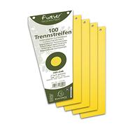 Exacompta - Ref. 13525E - Paquete de 100 conectores intercalares trapezoidales lisos perforados Forever - separador para archivador/archivador de palanca - bajo película - formato 105 x 240 mm - color