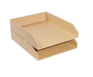 Exacompta - Ref. 14602E - 1 Juego de 2 cestas de Correo OfficeByMe - Beige