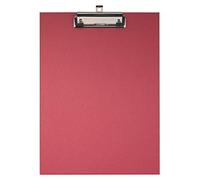 Exacompta - Ref. 17295E - Caja de 10 soportes de clip de cartón reenvuelto papel recubierto con pinza y sistema de fijación de pared - Dimensiones: 23 x 32 cm para documento en formato A4 - Rojo