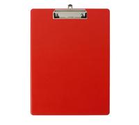 Exacompta - Ref. 19295E - Caja de 10 soportes para bloques de pinza con bolsa de plástico en la parte posterior - Sistema de fijación de pared - Dimensiones: 23 cm x 32 cm para documento A4 - Rojo