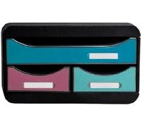 Exacompta - Ref. 311606D - SMALL-BOX MINI 3 cajones Skandi - 1 cajón para documentos en formato A4+ - 2 cajones finos para accesorios pequeños, bolígrafos, notas, dimensiones 34,7 x 27,8 x 13,5 cm