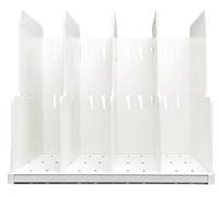 EXACOMPTA - Ref. 390013D - Clasificador vertical MODULOTOP con 5 separadores Autentik para clasificación de correo o documentos A4+ - Dimensiones: 30 x ancho 28,8 x alto 25,5 cm - Blanco