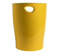 Exacompta - Ref. 45308D - 1 papelera con asas ECOBIN BeeBlue en PP - gran capacidad 15 litros - dimensiones 26,3 x 26,3 x 33,5 cm - Para oficina o hogar - color azafrán