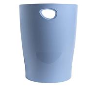 Exacompta - Ref. 45309D - 1 papelera con asas ECOBIN BeeBlue en PP - gran capacidad 15 litros - dimensiones 26,3 x 26,3 x 33,5 cm - Para oficina o hogar - color celeste