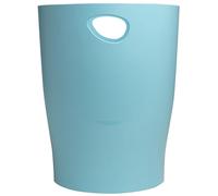 EXACOMPTA - Ref. 45333D ECOBIN Skandi - 1 cesta de papel con asas (15 litros), tamaño 26,3 x 26,3 x 33,5 cm, para oficina o hogar, color azul esmerilado