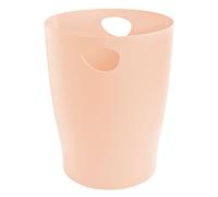 Exacompta - Ref. 45361D - 1 papelera con asas ECOBIN - Gran capacidad - 15 litros - Dimensiones 26,3 x 26,3 x 33,5 cm - Color coral - Aquarel