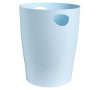 Exacompta - Ref. 45362D - 1 papelera con asas ECOBIN - Gran capacidad - 15 litros - Dimensiones 26,3 x 26,3 x 33,5 cm - Color azul pastel - Aquarel