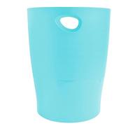 EXACOMPTA - Ref. 45363D - Cartón de 8 cestas de papel con asas ECOBIN Aquarel - Gran capacidad 15 litros - Dimensiones 26,3 x 26,3 x 33,5 cm - para oficina o hogar - Verde pastel