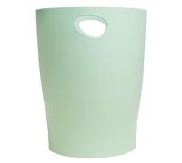 Exacompta - Ref. 45380D - 1 Papelera con asas ECOBIN Autentik - Gran capacidad 15 litros - Dimensiones 26,3 x 26,3 x 33,5 cm - para oficina o hogar - Verde salvia