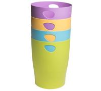 EXACOMPTA - Ref. 453909D ECOBIN Pop N'Co - Cesta de papel con asas (15 litros, gran capacidad, 26,3 x 26,3 x 33,5 cm), color aleatorio brillante